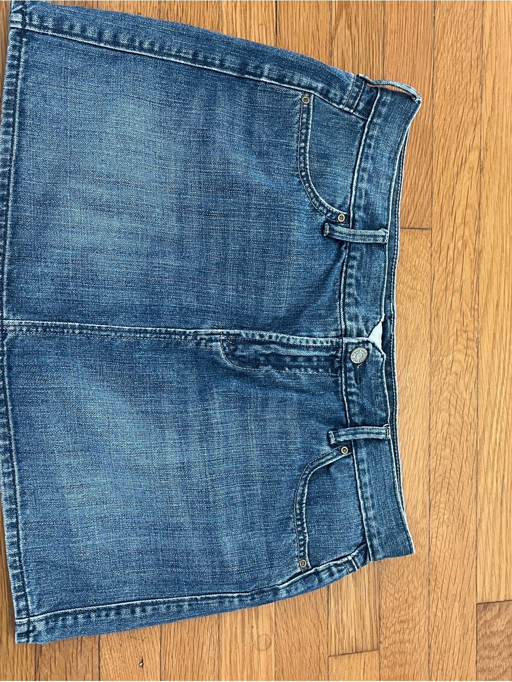 Classic Blue Denim Mini Skirt